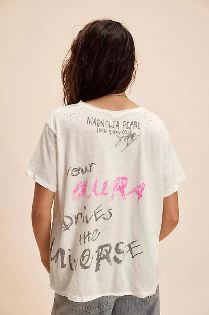 Your aura tee in true back view