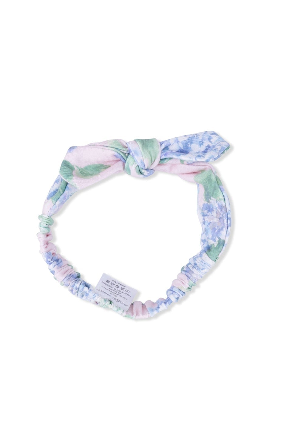 Pastel floral bow knotted headband, soft stretch band