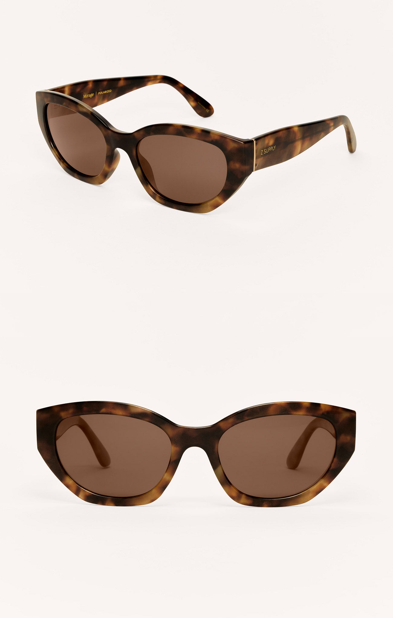 Mirage Sunglasses in brown tortoise brown polarized