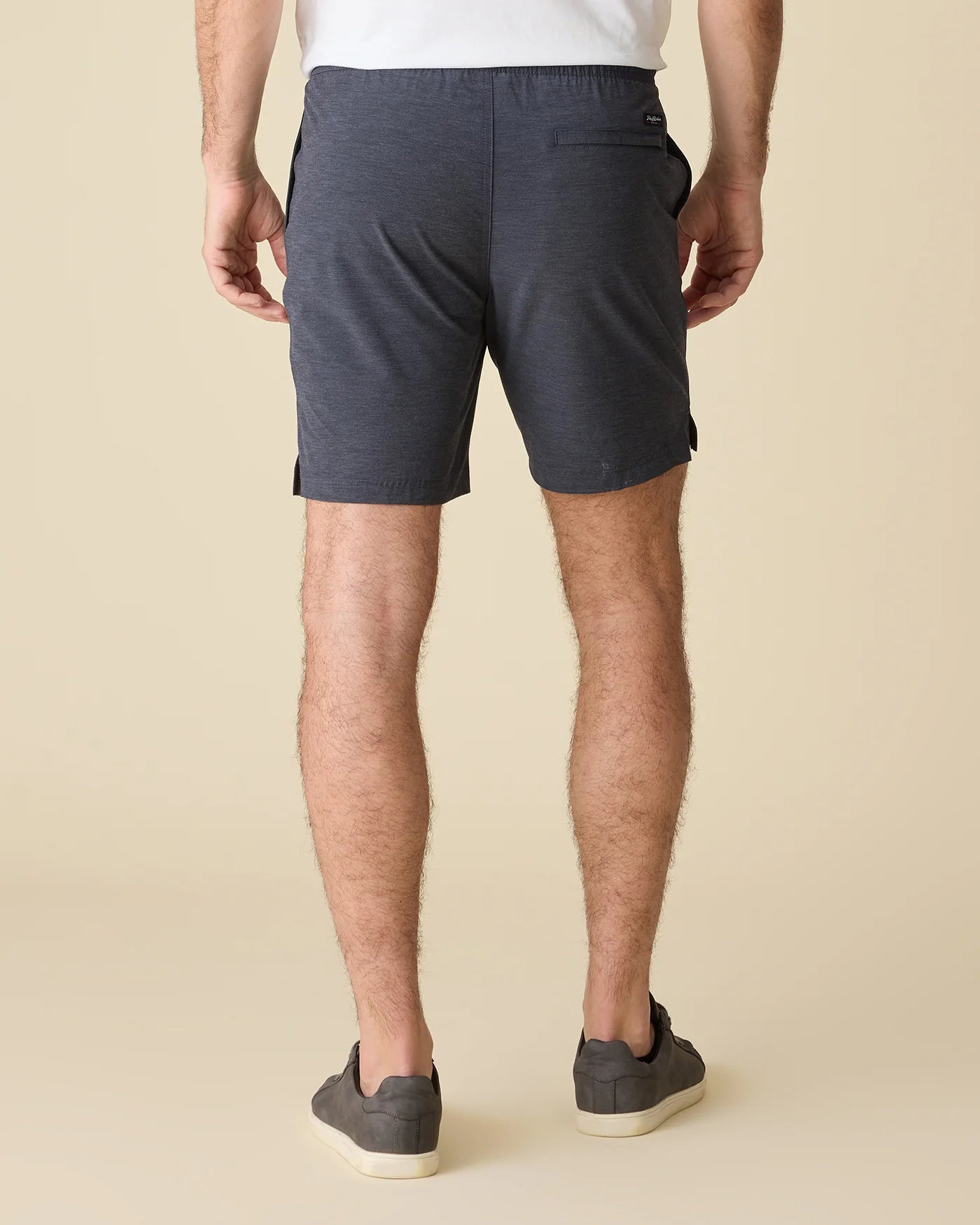 Lockhart performance short in charcoal back view