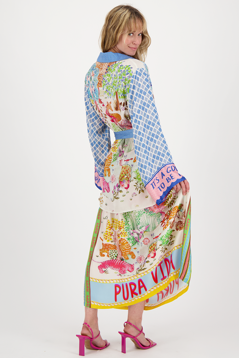 Vanessa Midi Skirt in pura vida back view