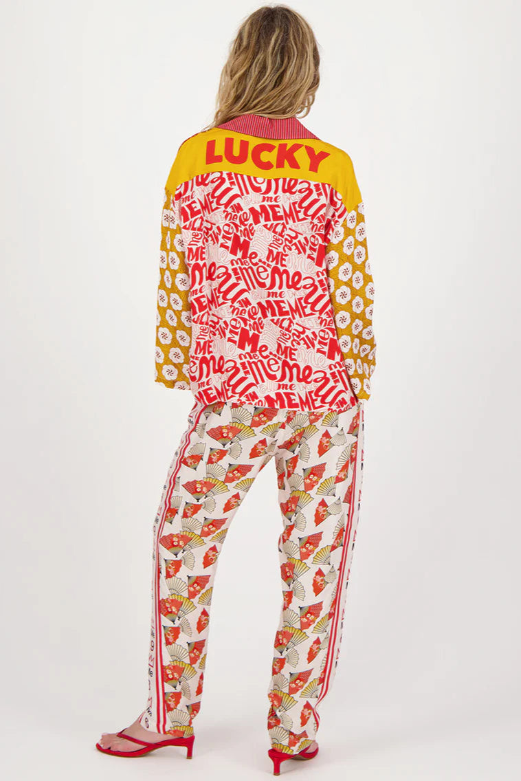 Ember track pants in lucky me back view