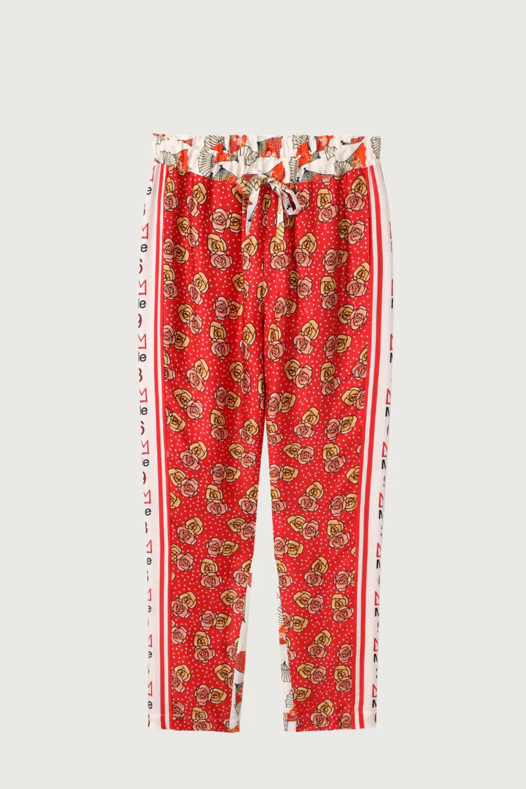 Ember track pants in lucky me front view