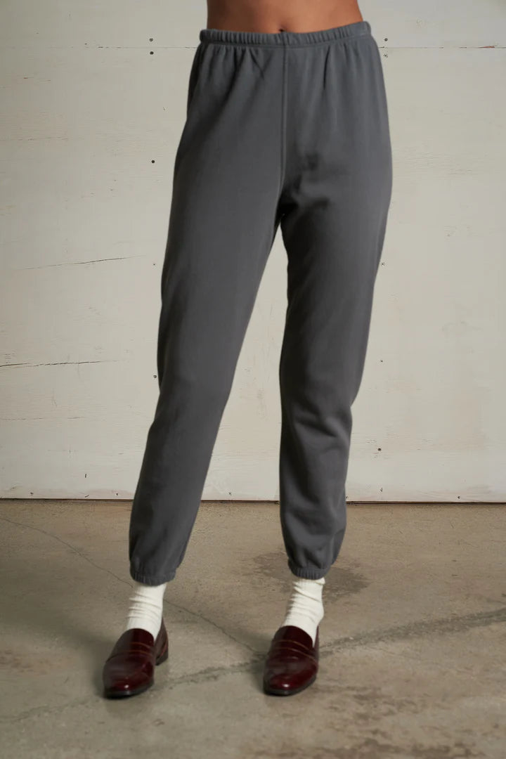 JOHNNY FRENCH TERRY SWEATPANT IN CHARCOAL FRONT VIEW