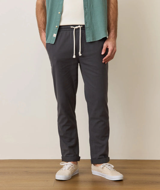 Saturday stretch beach pant in faded black front view