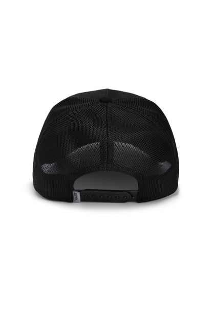 THE SUEDE SKULL TRUCKER IN BLACK BACK VIEW