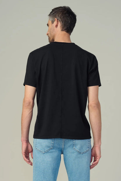BESPOKE TEE IN BLACK BACK VIEW