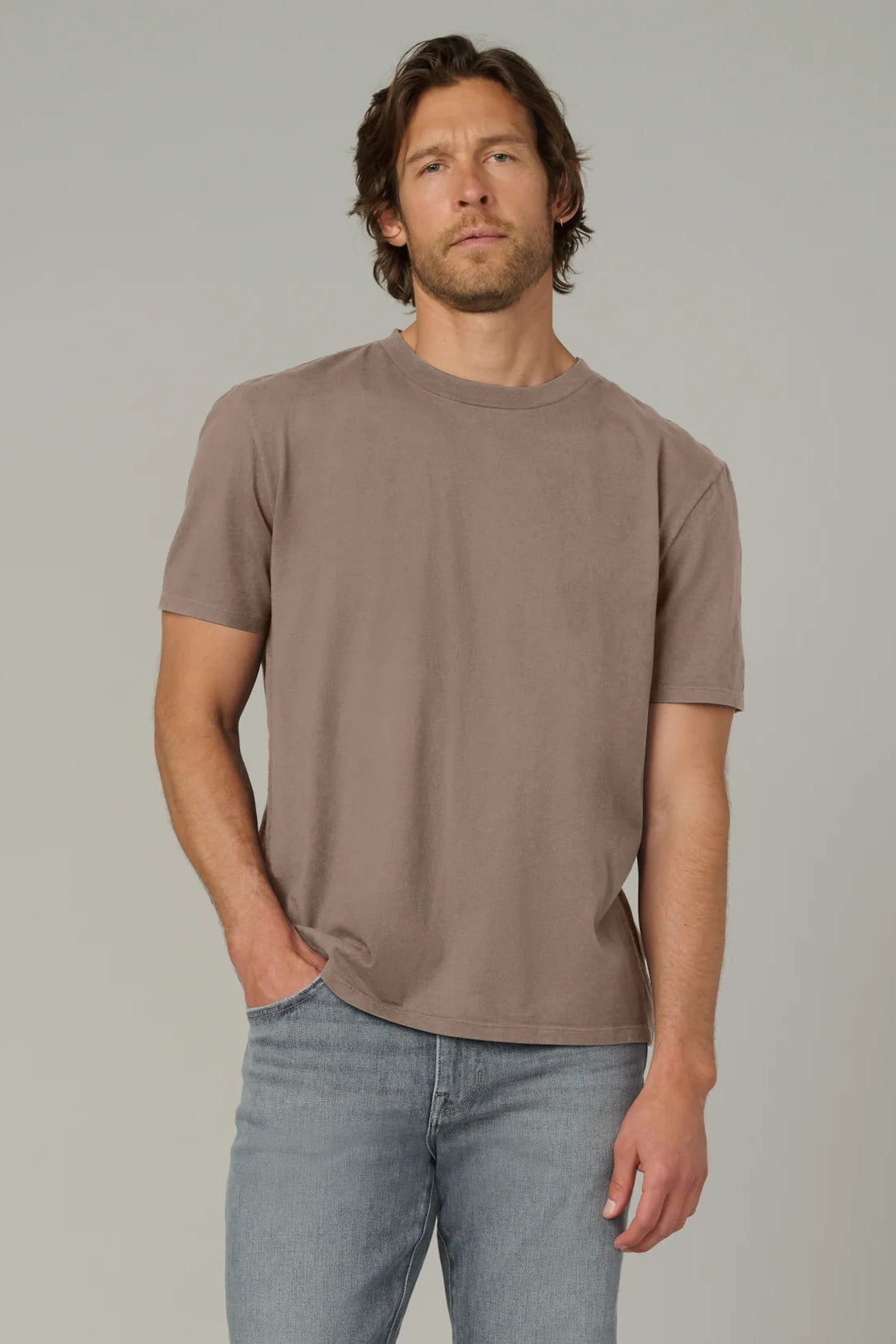 BESPOKE TEE IN FALCON FRONT VIEW