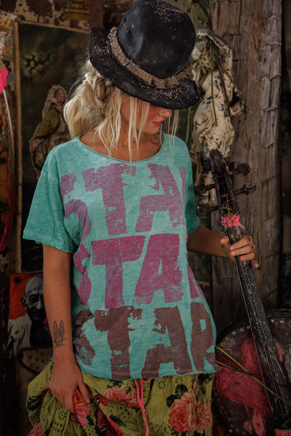 STAR STAR STAR TEE IN VERONA FRONT VIEW 