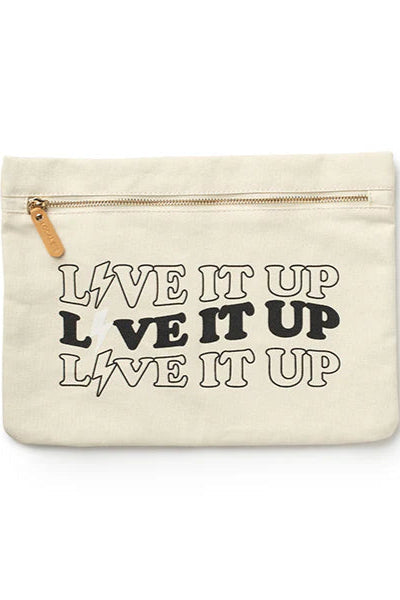LB Canvas traveler bag in "Live it Up" front view