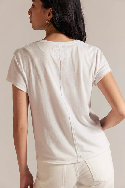 NOVA TEE IN IVORY BACK VIEW