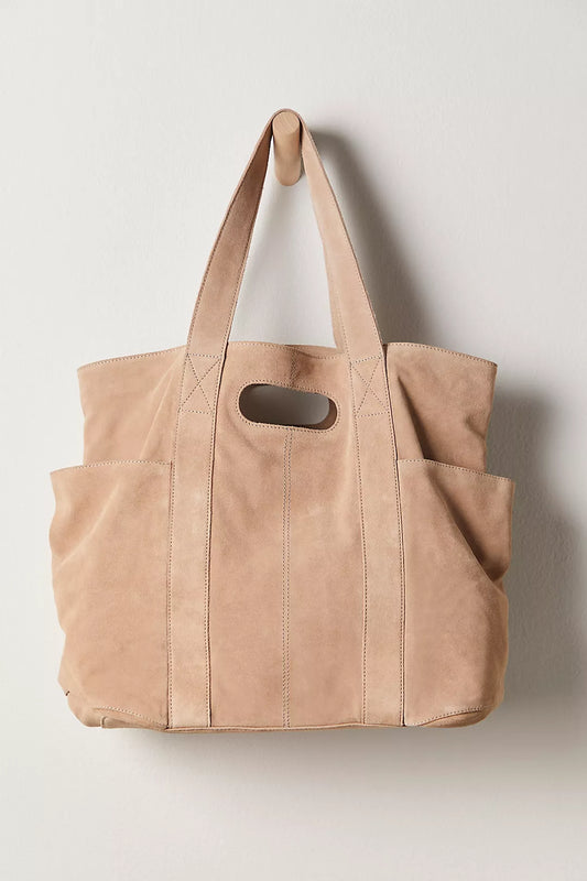 SUEDE CARAVAN TOTE