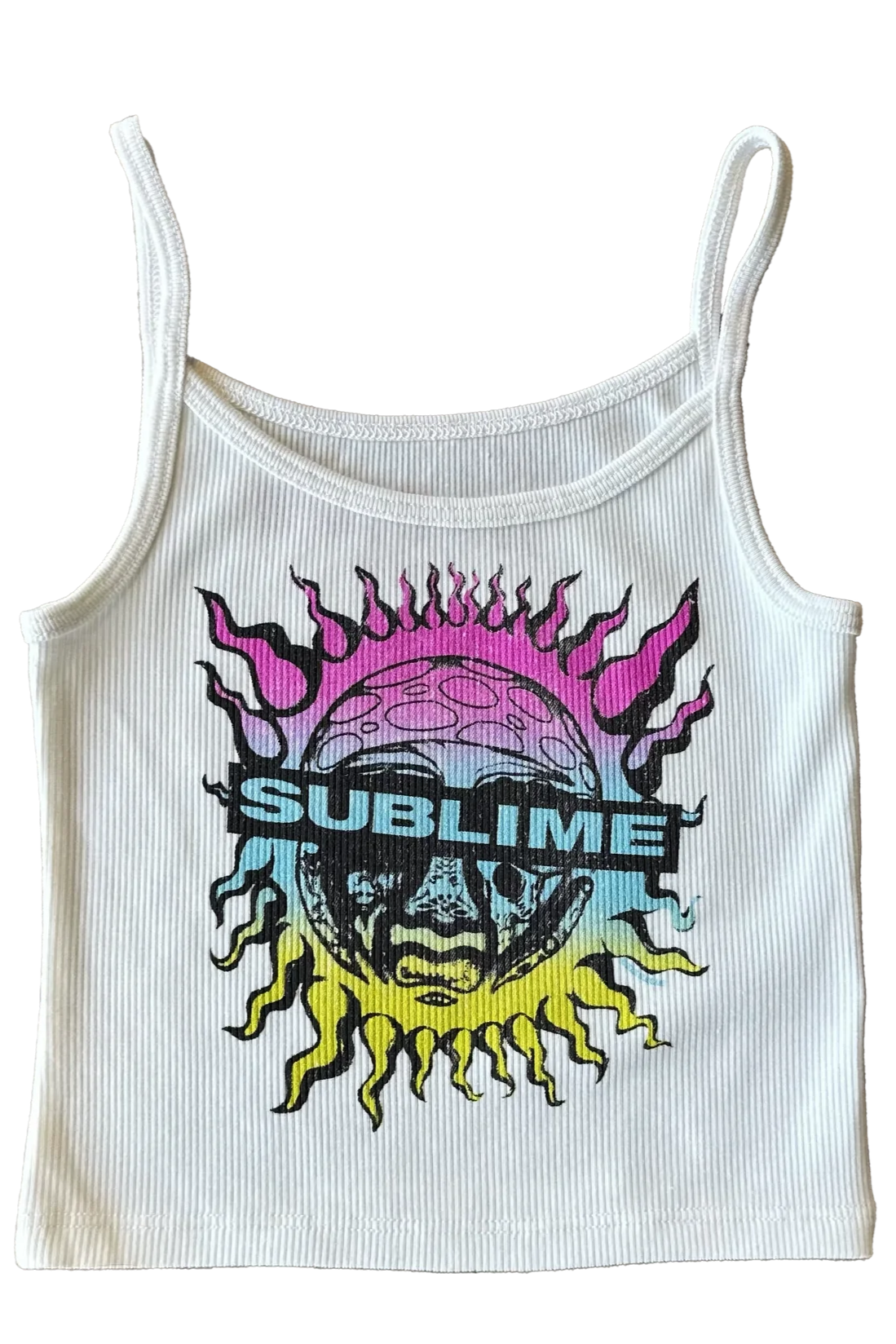 SUBLIME SUN TANK IN VINTAGE WHITE FRONT VIEW