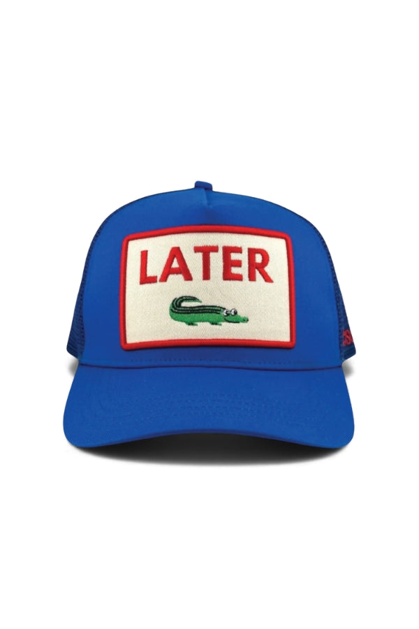  LATER GATOR TRUCKER IN BLUE FRONT VIEW