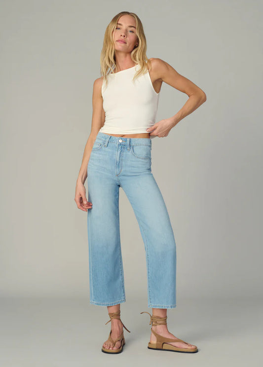 The blake denim jean in delightful front view