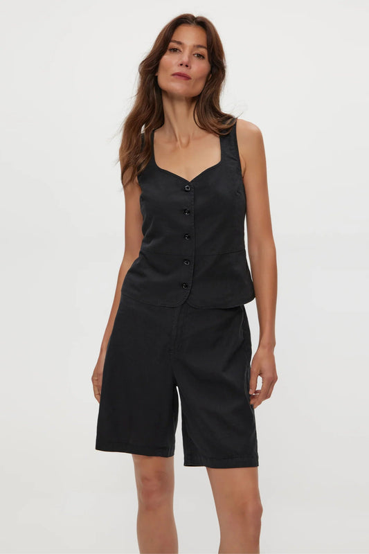 VELMA SHORT IN BLACK FRONT VIEW