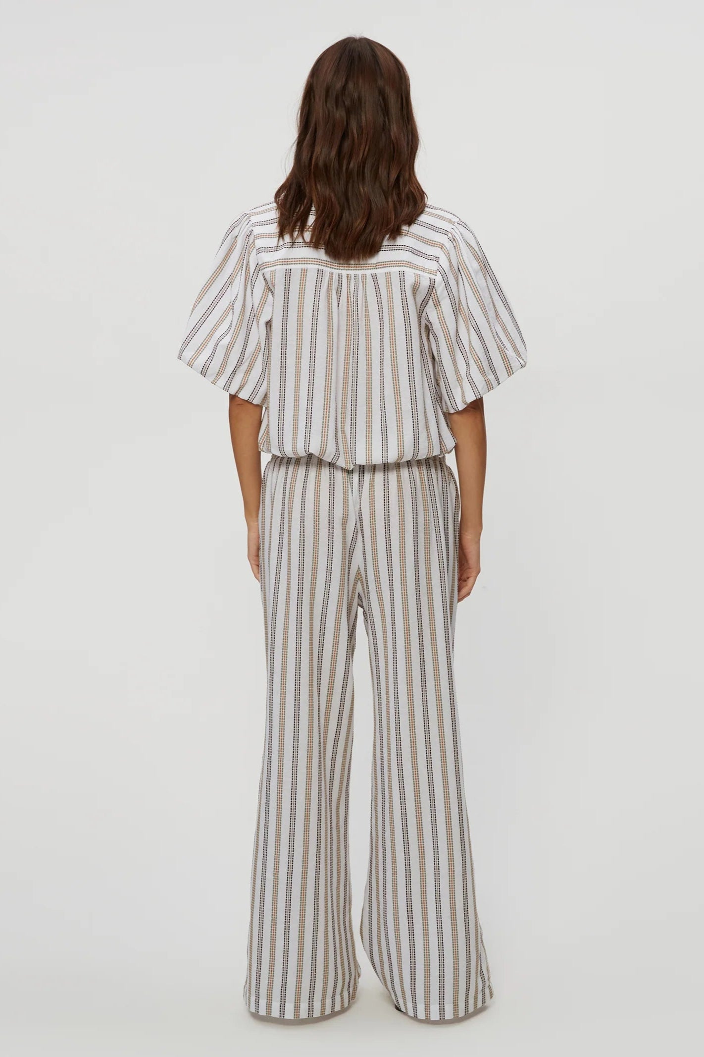SITA WIDE LEG PANT IN WHITE BACK VIEW