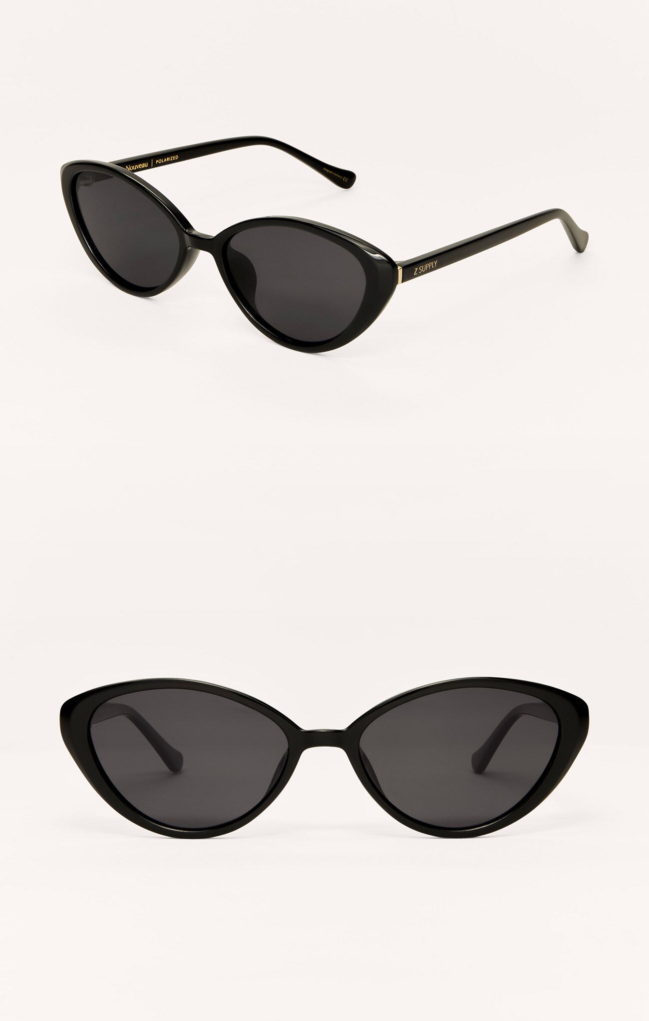 Nouveau Sunglasses polish black grey polarized 