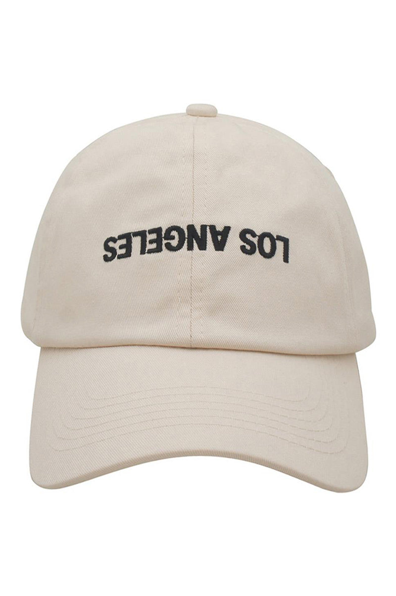 Los Angeles upside down cap in ecru