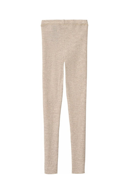 NADINE WOOL LEGGINGS IN OATMEAL MELANGE BACK VIEW