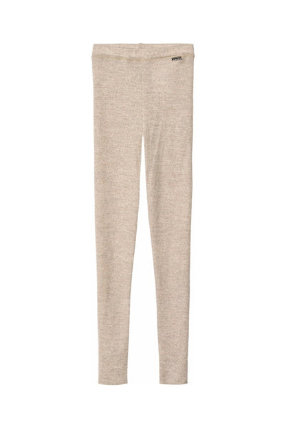 NADINE WOOL LEGGINGS IN OATMEAL MELANGE FRONT VIEW