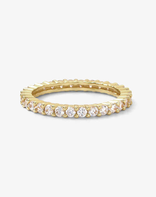 The baby heiress ring in gold with white diamonds 