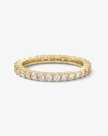 The baby heiress ring in gold with white diamonds 