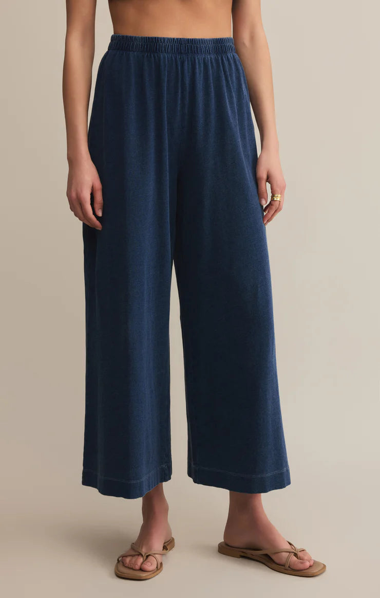 SCOUT JERSEY DENIM PANT IN INDIGO FRONT VIEW