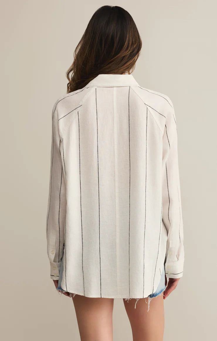 THE PERFECT LINE TOP IN WHITE BACK VIEW