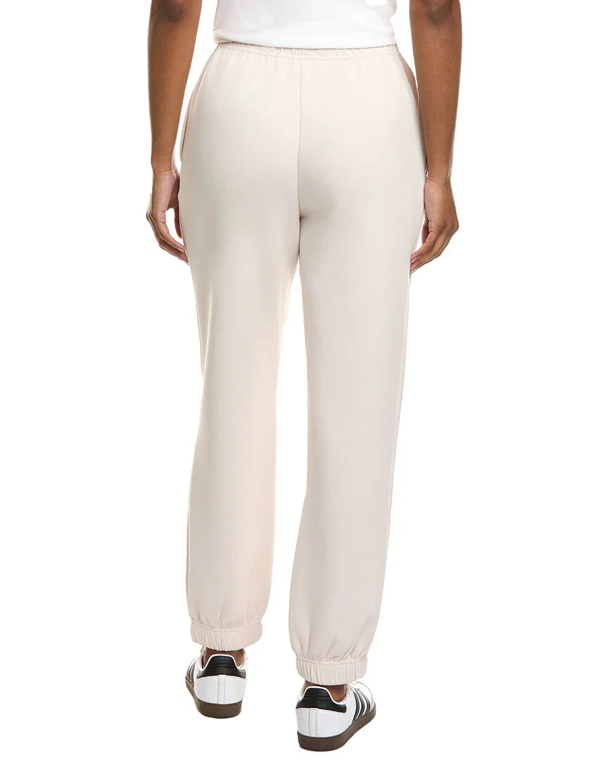 Cloud fleece jogger in pearl back view