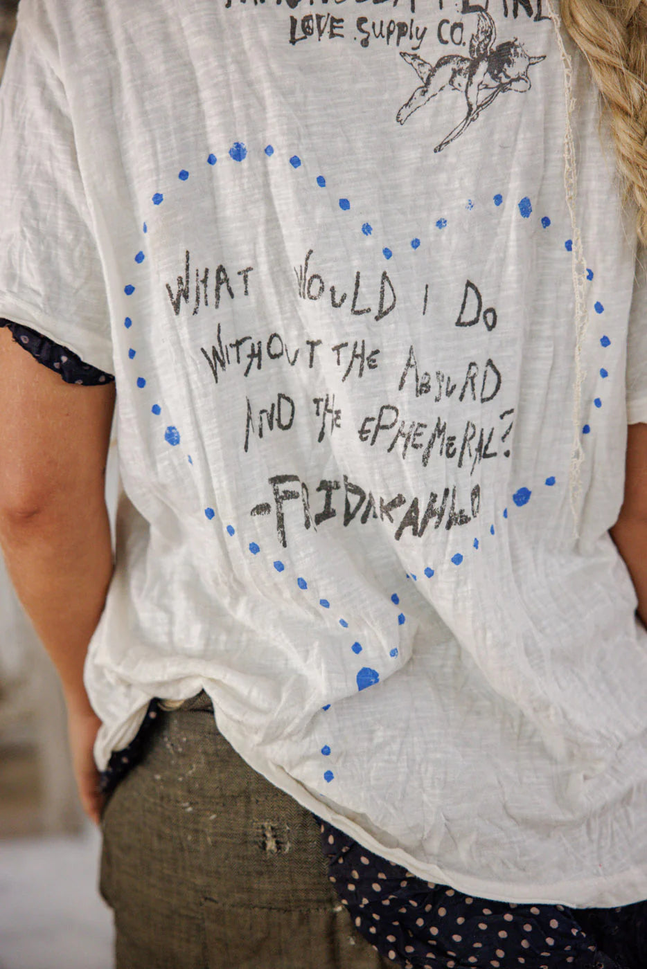 Frida Baroque tee in true back view