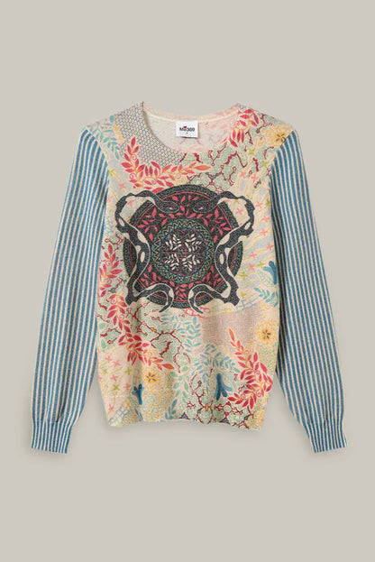 EMERTA NIKI KNIT TOP IN SHIPIBO FRONT VIEW 