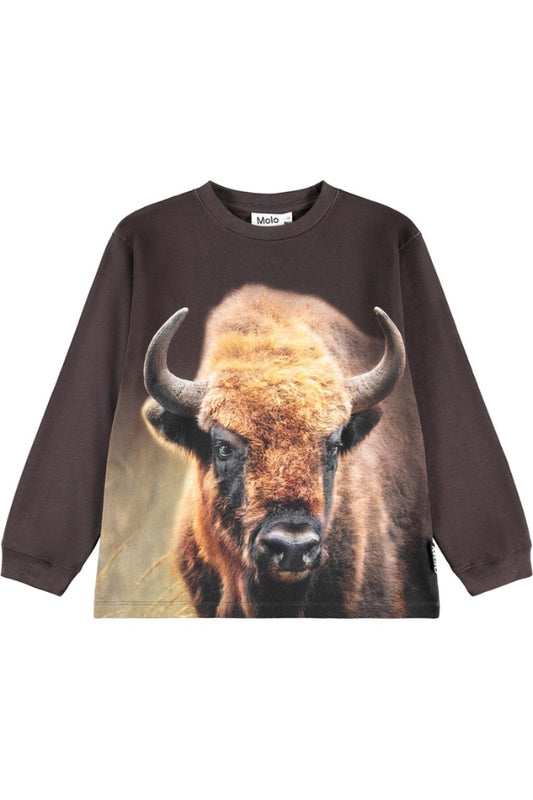 RUBE LONG SLEEVE IN BISON ENCOUNTER FRONT VIEW