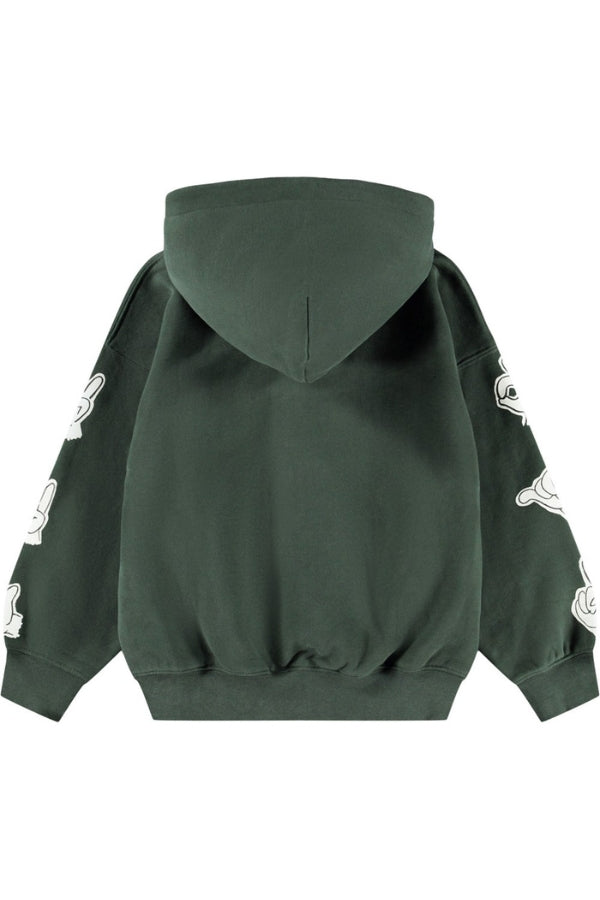 MARLEY HOODIE IN BY HANDS BACK VIEW 