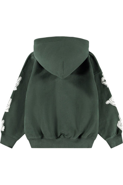 MARLEY HOODIE IN BY HANDS BACK VIEW 