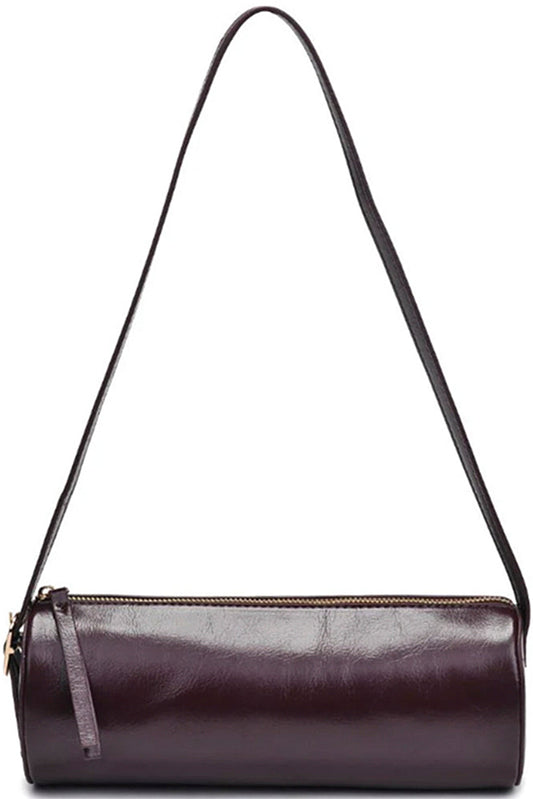 CHIC MILA SHOULDER BAG IN WINE FRONT VIEW