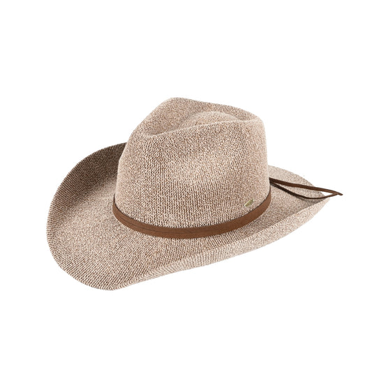 Terry cloth cowboy hat in taupe