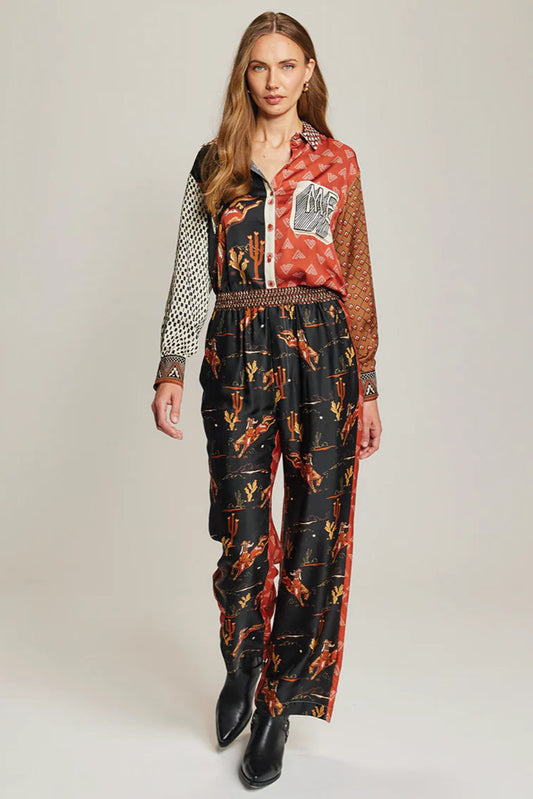 BAILEY STRAIGHT LEG PANTS IN RODEO FRONT VIEW