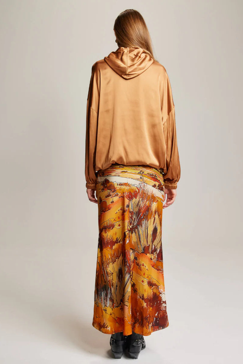 BLAKELY SLIP SKIRT IN RODEO BACK VIEW