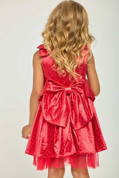 THE HOLIDAY DRESS IN RED BACK VIEW
