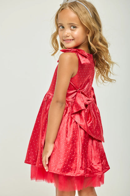THE HOLIDAY DRESS IN RED SIDE VIEW