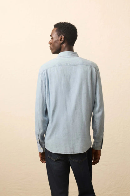 TRIED TRUE CHAMBRAY WORKSHIRT IN VINTAGE INDIGO BACK VIEW