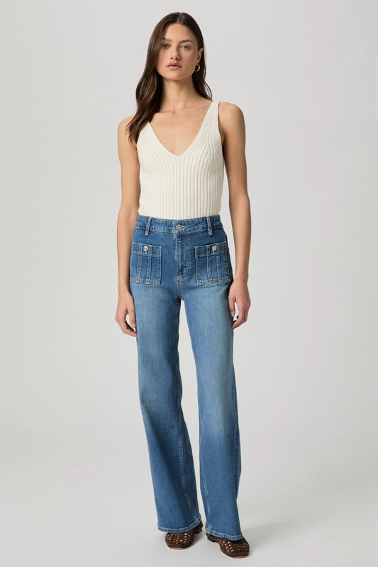 ANESSA 31" w/SEAMED PATCH POCKETS IN PALEY FRONT VIEW