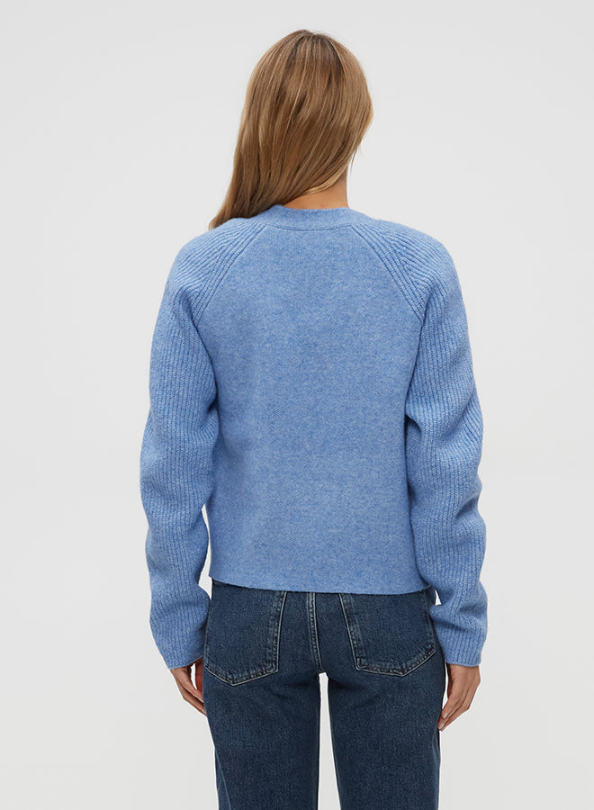 DREA OPEN CARDI IN BREEZE BACK VIEW