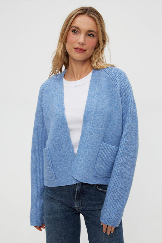 DREA OPEN CARDI IN BREEZE FRONT VIEW