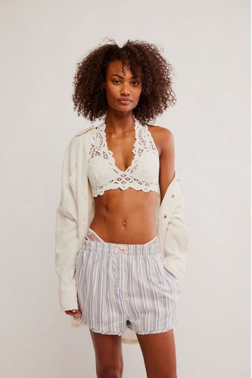 Day to day flannel boxers gray combo front view