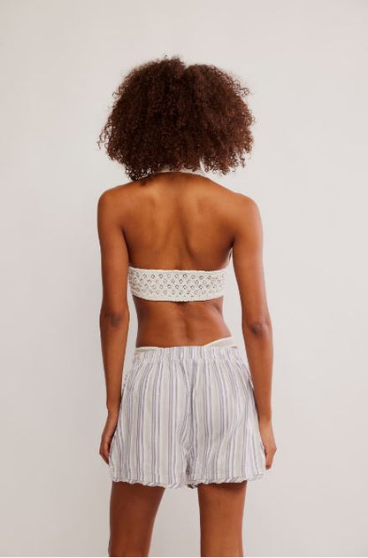 Day to day flannel boxers gray combo back view