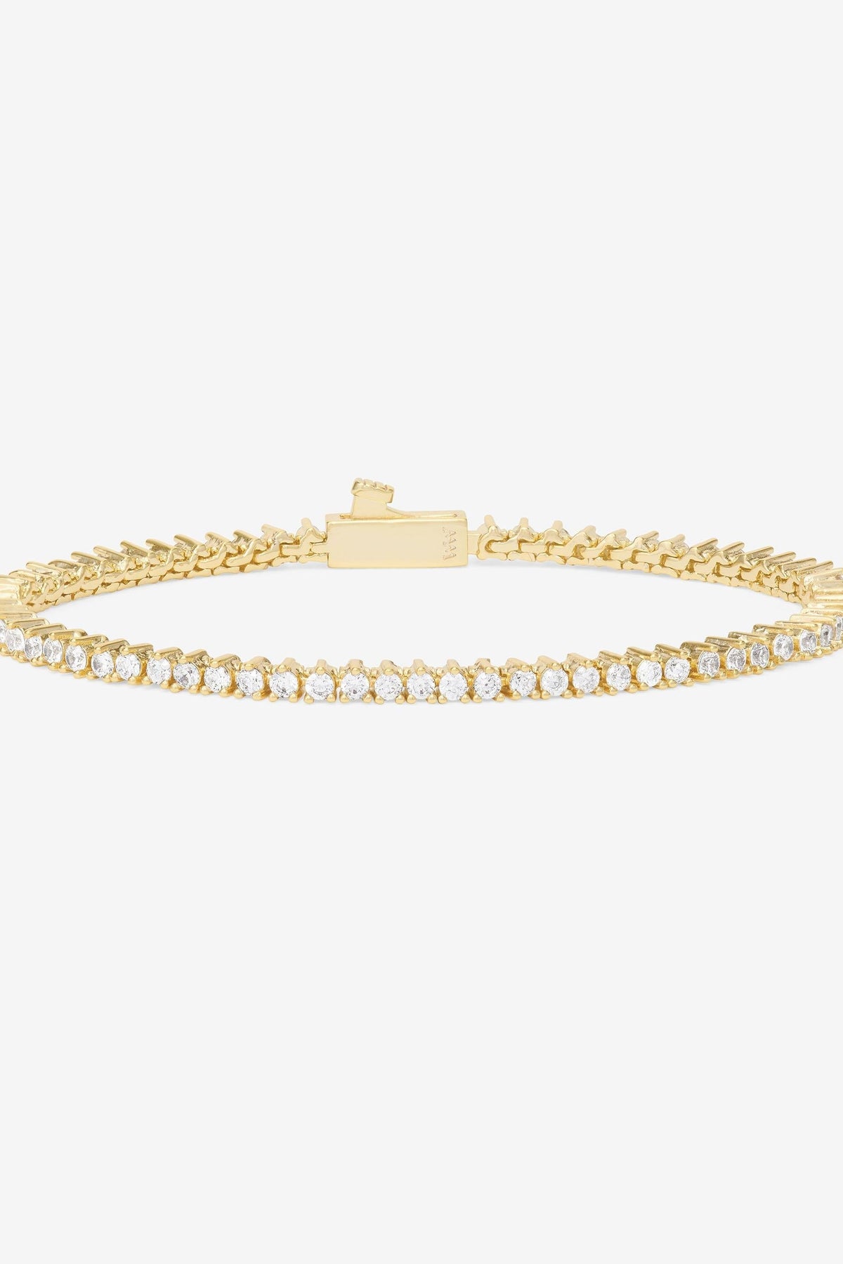 Melinda Maria Gold Baby Not Your Basic Tennis Bracelet 