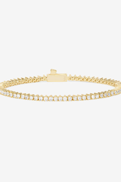 Melinda Maria Gold Baby Not Your Basic Tennis Bracelet 