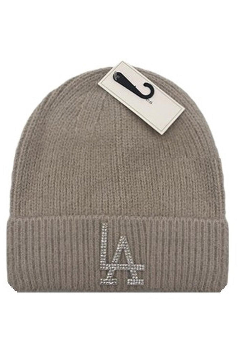 LA Beanie glitter LA in beige